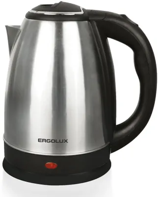 Чайник электрический ERGOLUX ELX-KS05-C72, 1.8л, металл/пластик