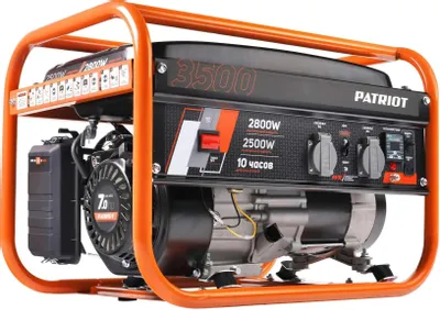Бензиновый генератор Patriot GRS 3500E, 220/12 В, 2.8кВт [476102250]