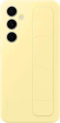 Чехол (клип-кейс) Samsung Standing Grip Case S24FE, для Samsung Galaxy S24 FE, желтый [ef-gs721cyegru]