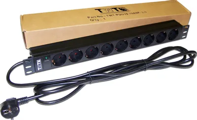 Блок распределения питания LanMaster TWT-PDU19-16A9P-3.0,  горизонт.размещ.,  SchukoХ9,  Тип вход. тока 16A,  3м