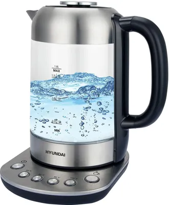 Чайник электрический Hyundai HYK-G8407, 1.8л, стекло