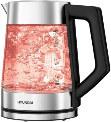 Чайник электрический Hyundai HYK-G4402, 1.7л, стекло
