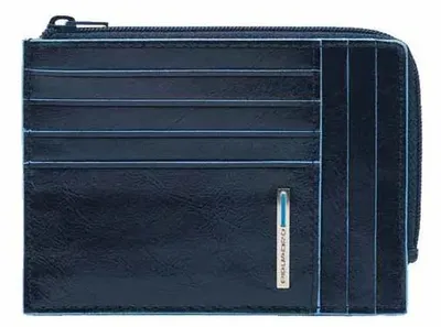 Чехол для кредитных карт Piquadro Blue Square PU1243B2R/BLU2, кожа натуральная, синий