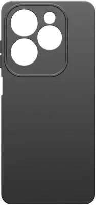 Чехол (клип-кейс) BORASCO Microfiber Case, для Infinix Hot 40/40 Pro, черный [72735]