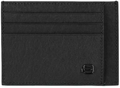 Чехол для кредитных карт Piquadro Black Square PP2762B3R/N, кожа натуральная, черный