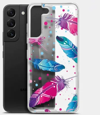 Чехол (клип-кейс) BORASCO ArtWorks, для Samsung Galaxy S22+, прозрачный/рисунок [51481]