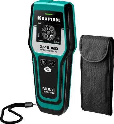 Детектор проводки Kraftool GMS 120, глубина до: 12см, с автокалибровкой [45298]