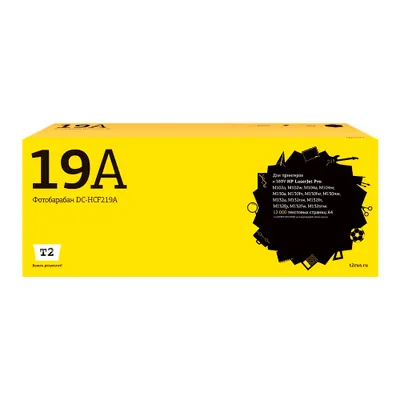Блок фотобарабана T2 DC-HCF219A CF219A ч/б:12000стр. для HP LaserJet Pro M102a/M102w/M104a/M104w/M130a MFP/M130fn MFP/M130fw MFP/M130nw MFP/M132a MFP/M132fn MFP/M132fp MFP/M132fw MFP/M132nw MFP/M132snw MFP