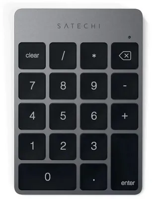 Числовой блок SATECHI ST-KSALKPM, беспроводная, Bluetooth,  механическая, мембранная, серебристый/черный