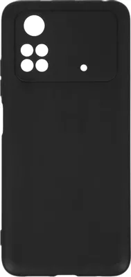 Чехол (клип-кейс) DF poCase-03, для Xiaomi Poco M4 Pro, противоударный, черный