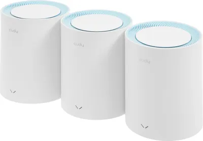 Бесшовный Mesh роутер CUDY M1200,  Wi-Fi 5,  AC1200,  2.4/5ГГц, 1 LAN,  белый, 3 шт. в комплекте [m1200(3-pack)]
