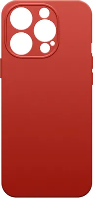 Чехол (клип-кейс) BORASCO Microfiber Case, для Apple iPhone 15 Pro Max, темно-красный [72423]