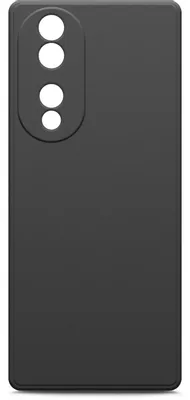 Чехол (клип-кейс) BORASCO Microfiber Case, для Honor 70, черный [71108]