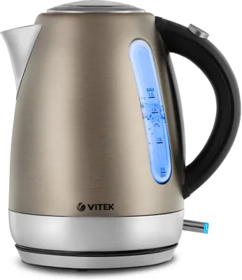 Чайник электрический Vitek VT-7025, 1.7л, металл/пластик