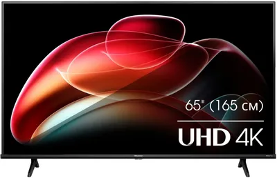 65" Телевизор Hisense 65A6K 4K Ultra HD, СМАРТ ТВ, Vidaa, черный
