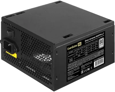 Блок питания EXEGATE 600PPH-LT,  600Вт,  80 PLUS WHITE,  120мм, черный, retail [ex282044rus-s]