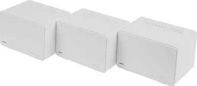 Бесшовный Mesh роутер MERCUSYS Halo H80X(3-pack),  Wi-Fi 6,  AX3000,  2.4/5ГГц, 3 WAN/LAN, белый, 3 шт. в комплекте