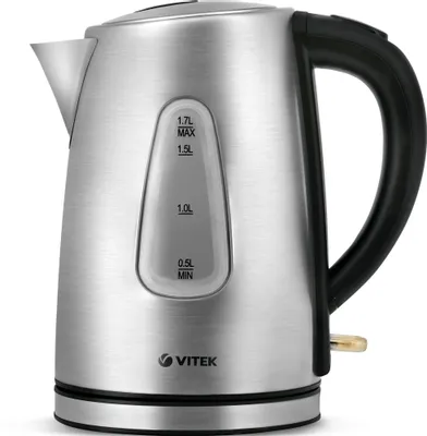 Чайник электрический Vitek VT-7007, 1.7л, металл/пластик