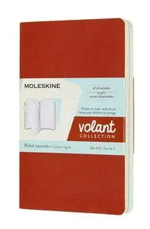Блокнот Moleskine Volant,  80стр,  в линейку,  мягкая обложка,  оранжевый [qp711f16b24]