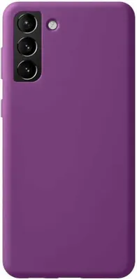 Чехол (клип-кейс) Deppa Liquid Silicone Pro, для Samsung Galaxy S21+, фиолетовый [870024]