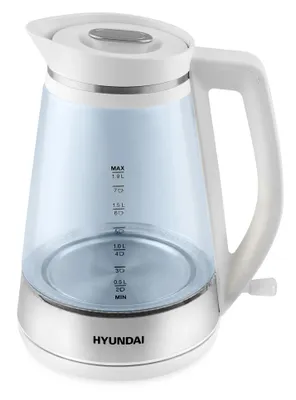 Чайник электрический Hyundai HYK-G3037, 1.9л, стекло/пластик