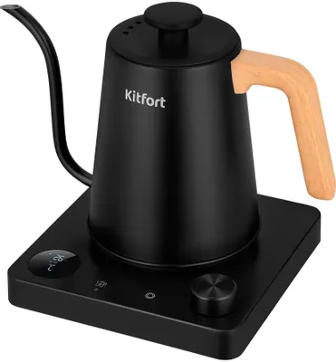 Чайник электрический KitFort КТ-6726, 1л, нержавеющая сталь/пластик