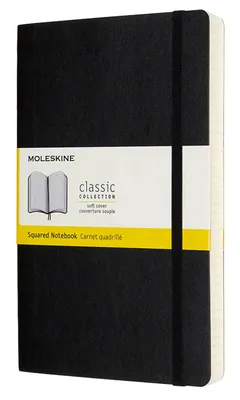 Блокнот Moleskine Classic Soft Expended,  400стр,  в клеточку,  мягкая обложка,  черный [qp617exp]