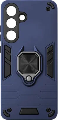 Чехол (клип-кейс) BORASCO Anti-Shock case, для Samsung Galaxy S25 FE, противоударный, синий [75715]
