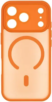 Чехол (клип-кейс) ZIBELINO Matte Shield, для Apple iPhone 17 Pro, противоударный, оранжевый [zms-apl-17-pro-msd-org]