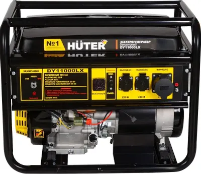 Бензиновый генератор Huter DY11000LX, 220/12 В, 9кВт [64/1/72]