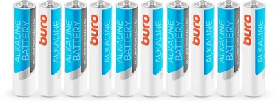 AAA Батарейка Buro Alkaline LR03,  10 шт.