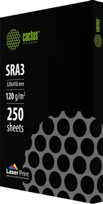 Бумага Cactus LaserPrint CS-LPSRA3120250, SRA3, для лазерной печати, 250л, 120г/м2, белый