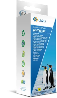 Чернила G&G GG-T6644Y, для Epson, 100мл, желтый