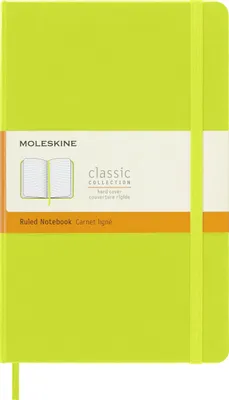 Блокнот Moleskine Classic,  240стр,  в линейку,  твердая обложка,  лайм [qp060c2]
