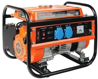 Бензиновый генератор Patriot Max Power SRGE 1500, 220/12 В, 1.2кВт [474103125]