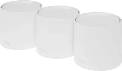 Бесшовный Mesh роутер TP-LINK Deco X50(3-Pack),  Wi-Fi 6,  AX3000,  2.4/5ГГц, 3 WAN/LAN, белый, 3 шт. в комплекте