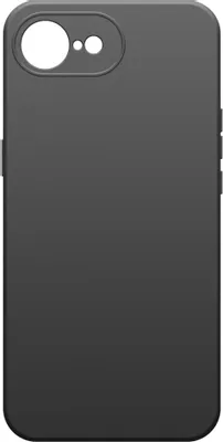 Чехол (клип-кейс) BORASCO Silicone Case, для Apple iPhone 16e, черный [75059]