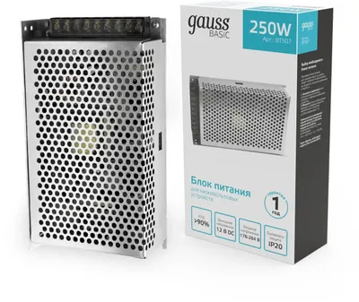 Блок питания GAUSS Basic для светодиодных лент [bt507]