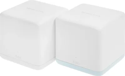 Бесшовный Mesh роутер MERCUSYS Halo H32G,  Wi-Fi 5,  AC1200,  2.4/5ГГц, 1 LAN,  белый, 2 шт. в комплекте [halo h32g(2-pack)]
