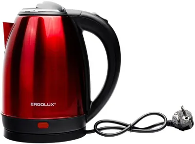 Чайник электрический ERGOLUX ELX-KS05-C04, 1.8л, металл/пластик