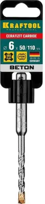 Бур Kraftool 29320-110-06_z02,  по бетону/кирпичу/камню,  6мм,  SDS-PLUS,  1шт