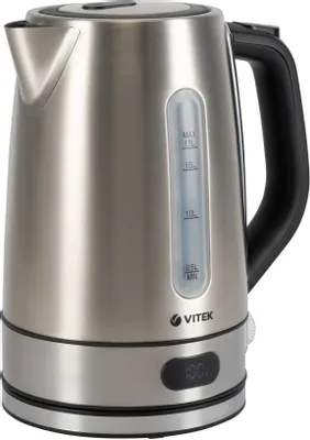 Чайник электрический Vitek VT-1160, 1.7л, нержавеющая сталь/пластик