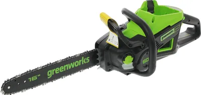 Цепная пила GREENWORKS GD60CS25,  аккумуляторная,  без АКБ,  без ЗУ [2008907]