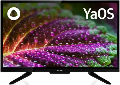 24" Телевизор YUNO ULX-24TCS221 HD, СМАРТ ТВ, YaOS, черный