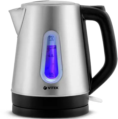 Чайник электрический Vitek VT-7038, 1.7л, металл