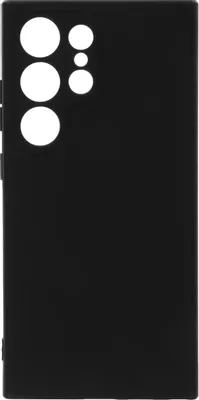 Чехол (клип-кейс) BORASCO Silicone Case, для Samsung Galaxy S24 Ultra, черный [72952]