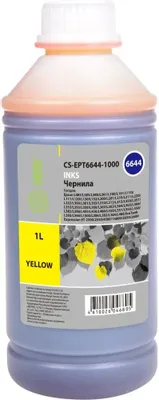 Чернила Cactus CS-EPT6644-1000 T6644, для Epson, 1000мл, желтый