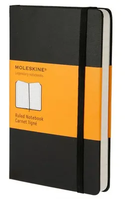 Блокнот Moleskine Classic,  192стр,  в линейку,  твердая обложка,  черный [mm710]
