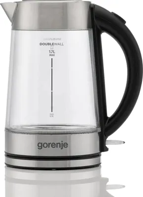 Чайник электрический Gorenje K17GDWII, 1.7л, стекло/металл/пластик