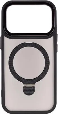 Чехол (клип-кейс) ZIBELINO Ring Stand Matte, для Apple iPhone 17 Pro, черный [zrs-apl-17-pro-mt-blk]